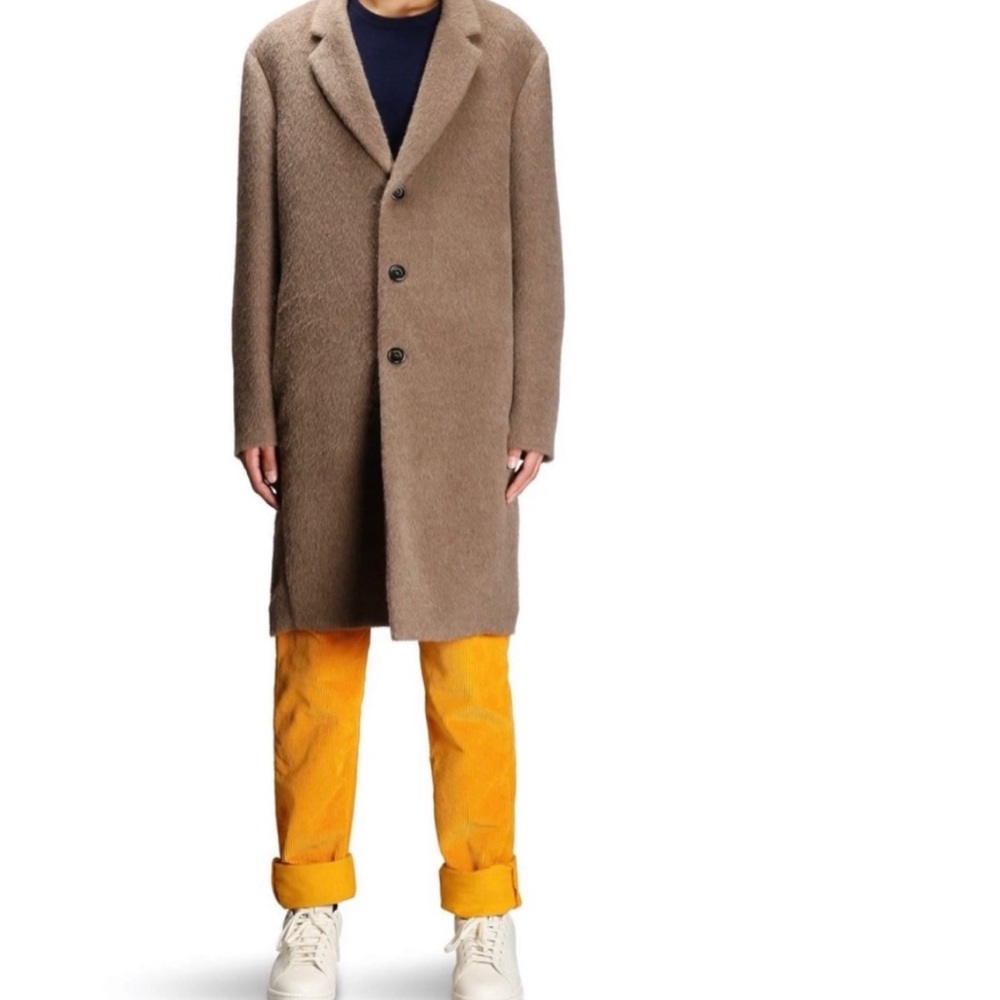 NWT PRESIDENT’S Egg Alpaca Coat- Brown